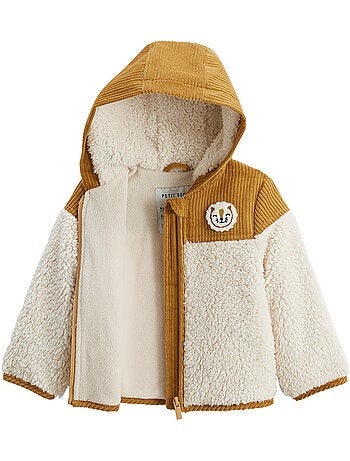 Veste enfant intérieur polaire avec capuche Charly