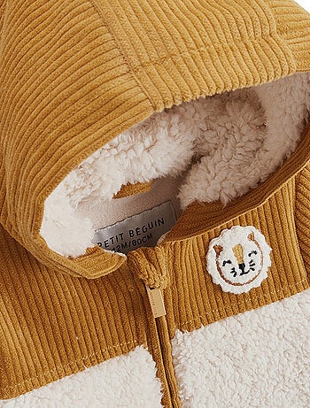 Veste enfant intérieur polaire avec capuche Charly