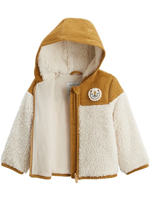 Veste enfant intérieur polaire avec capuche Charly - Kiabi