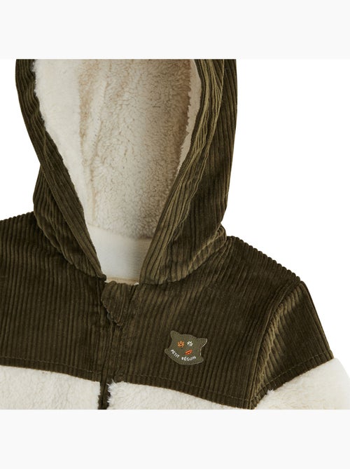 Veste enfant intérieur polaire avec capuche ginkgo - Kiabi Veste enfant intérieur polaire avec capuche ginkgo - Kiabi