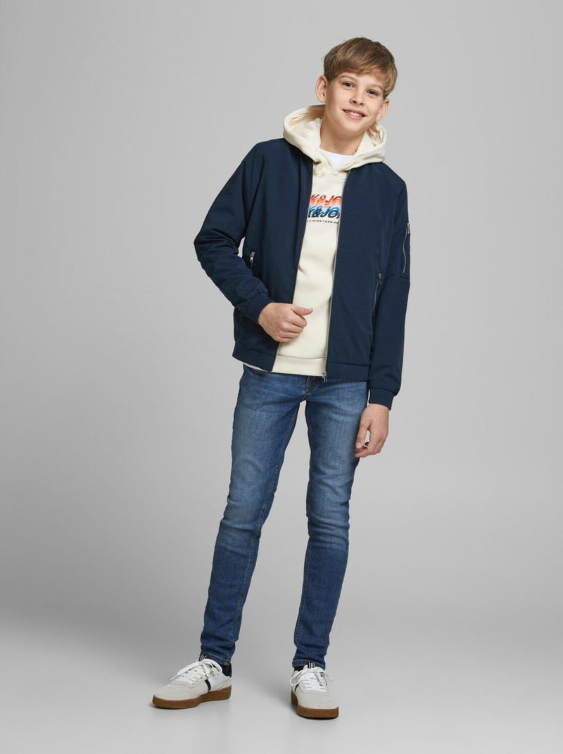 Veste Enfant Jack & Jones Rush Bomber Bleu - Kiabi