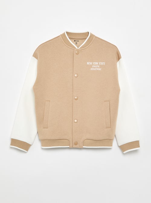 Veste esprit universitaire à manches longues - Kiabi