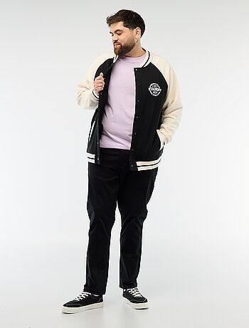 Veste esprit universitaire manches raglan