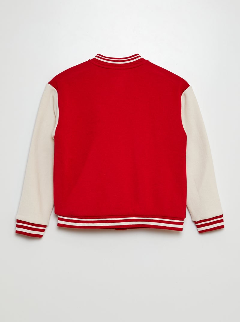 Veste esprit université Rouge - Kiabi