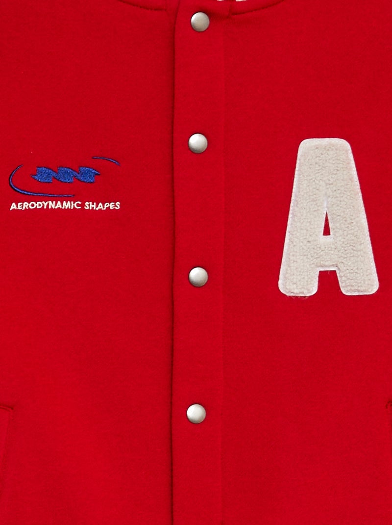 Veste esprit université Rouge - Kiabi