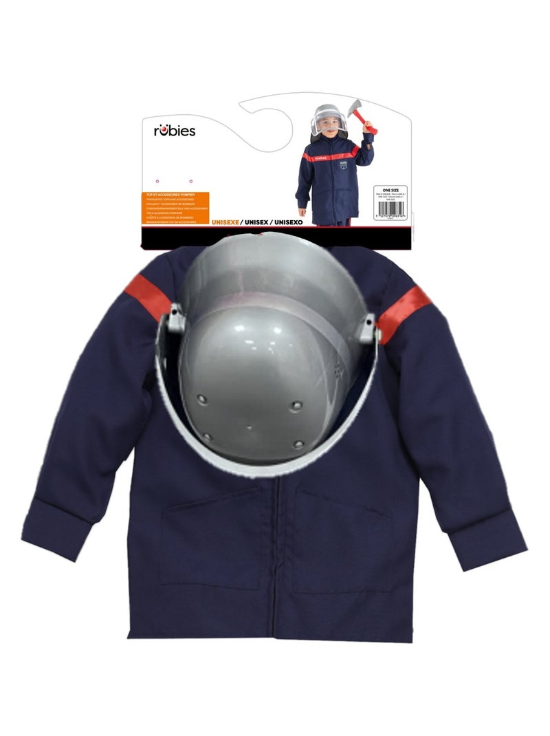 Veste et casque de pompier Bleu - Kiabi