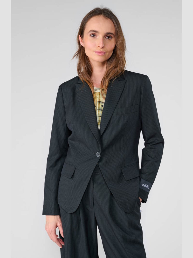 Veste EVERA 'Le Temps Des Cerises' Noir - Kiabi