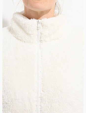 Veste fausse fourrure sans manches col montant - Afibel