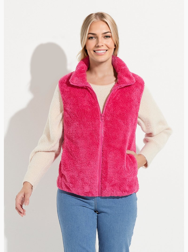 AA B-New 2023 Faux Gilet Sans Manches à Capuche Avec Col Montant