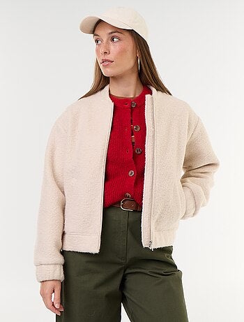 Veste faux lainage