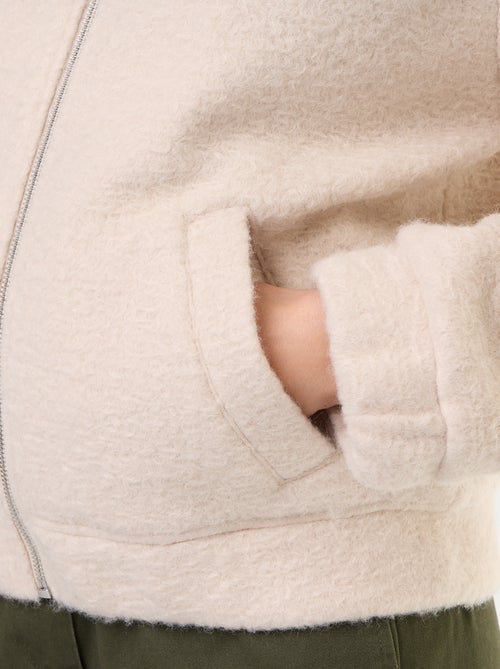 Veste faux lainage - Kiabi