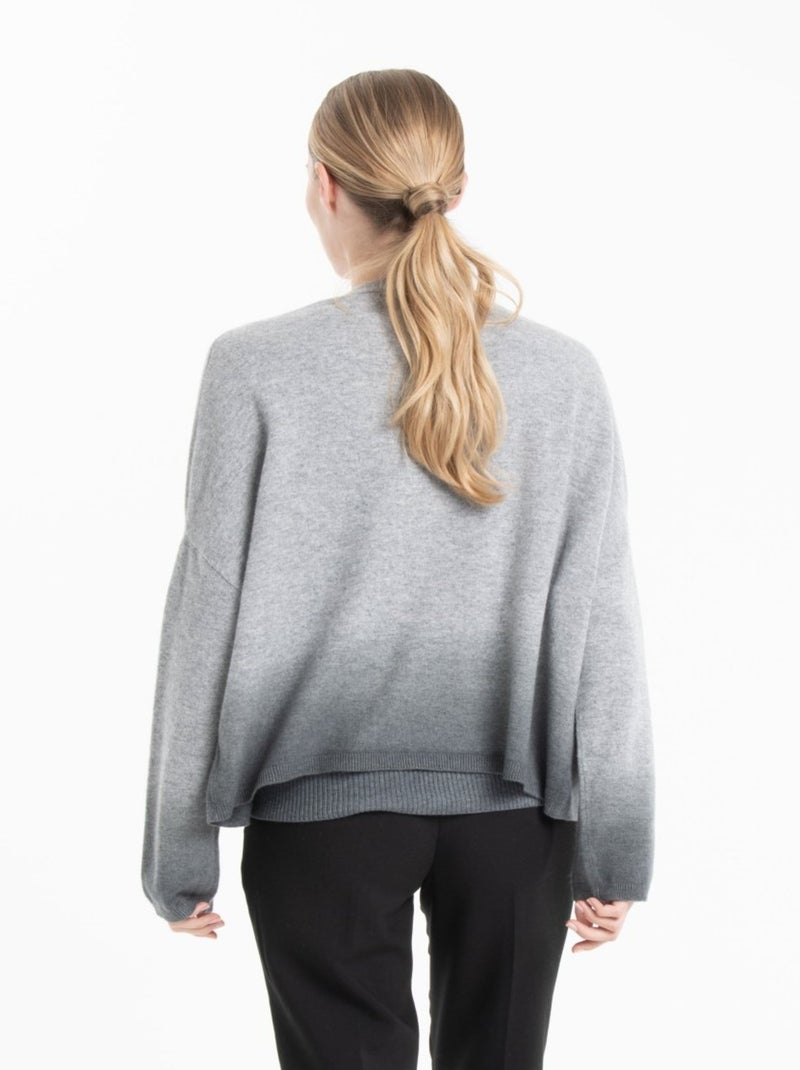 Veste femme 100% cachemire tie & dye - NAMI 12 Gris clair - Kiabi