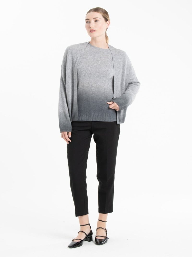Veste femme 100% cachemire tie & dye - NAMI 12 Gris clair - Kiabi