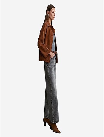 Veste femme à col chemise et boutons dilvin