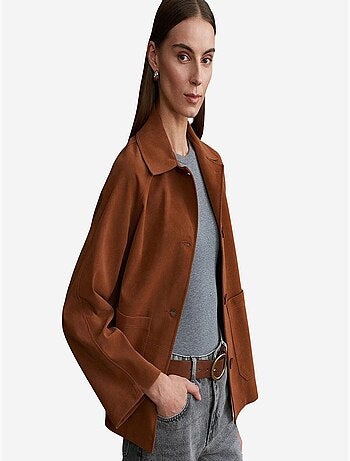 Veste femme à col chemise et boutons dilvin