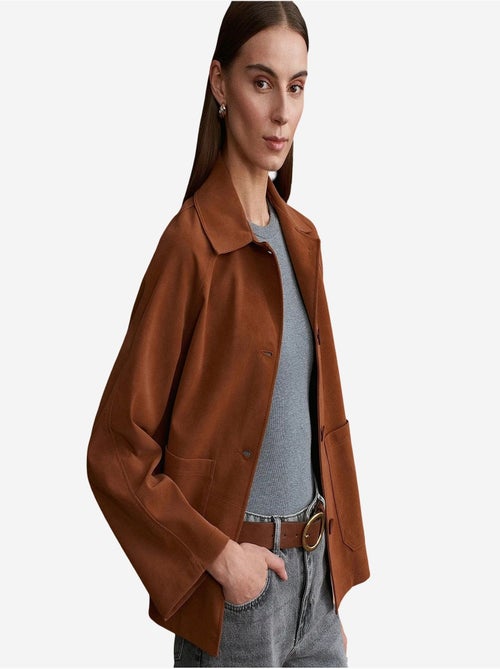 Veste femme à col chemise et boutons dilvin - Kiabi