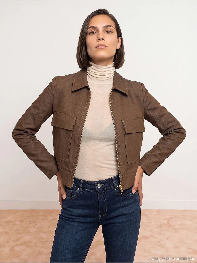 Veste femme dilvin Marron - Kiabi