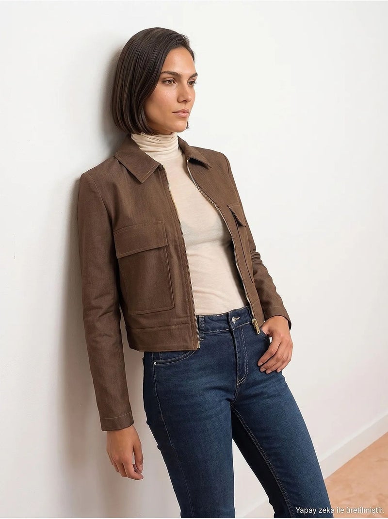 Veste femme dilvin Marron - Kiabi