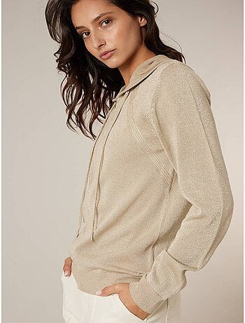 Veste femme en maille brillante 'Deeluxe'