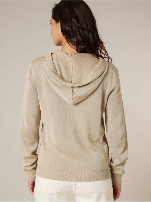 Veste femme en maille brillante 'Deeluxe' - Kiabi