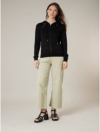 Veste femme en maille brillante 'Deeluxe'