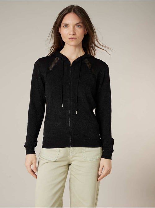 Veste femme en maille brillante 'Deeluxe' - Kiabi