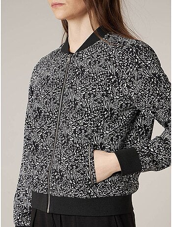 Veste femme fluide et légère, imprimé graphique 'Deeluxe'