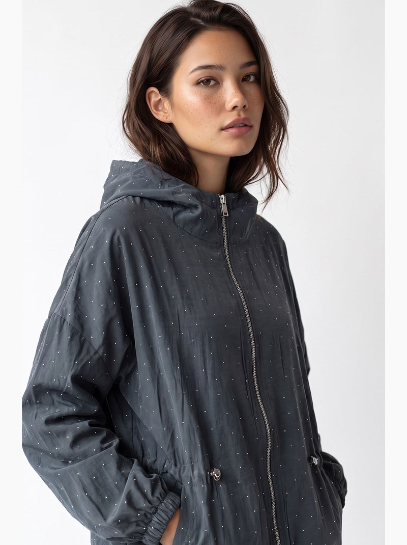 Veste femme mixray Gris Noir - Kiabi