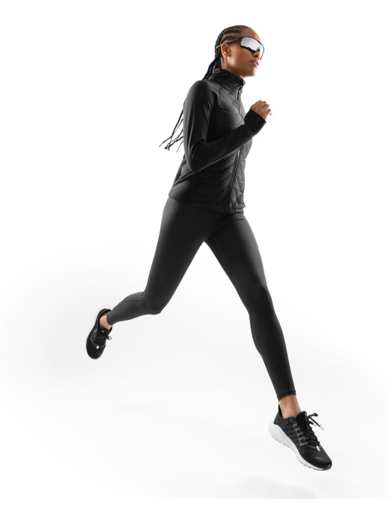 Veste fitness isolante légère femme fitness femme resolve Noir - Kiabi