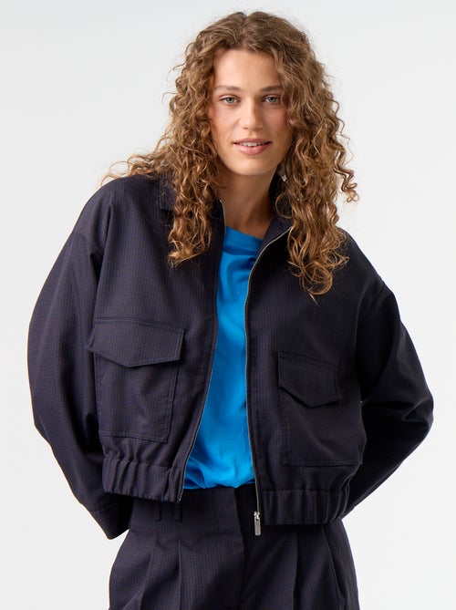 Veste fluide avec ouverture zippée - Kiabi