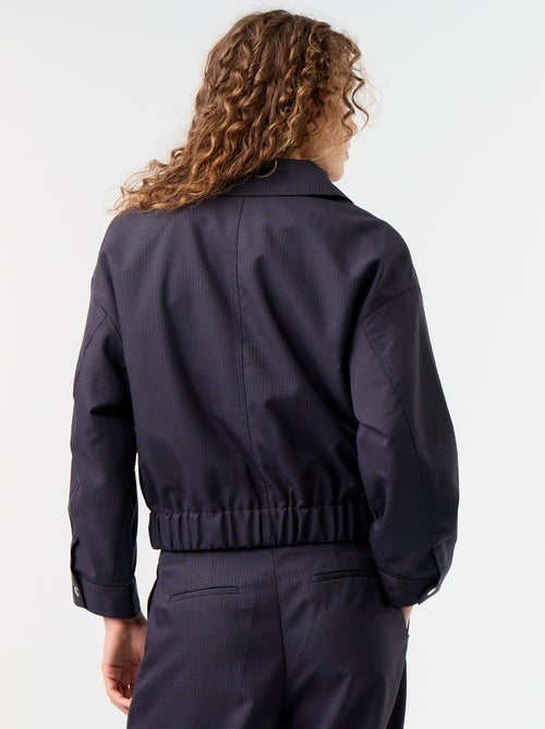 Veste fluide avec ouverture zippée - Kiabi