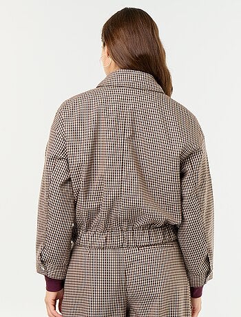 Veste fluide avec ouverture zippée