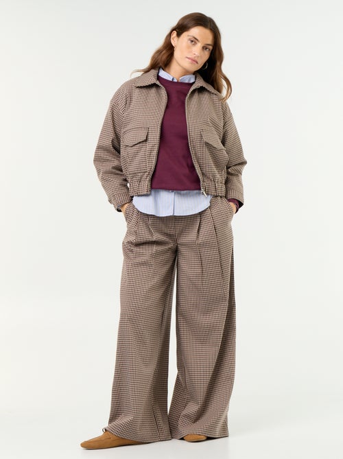 Veste fluide avec ouverture zippée - Kiabi