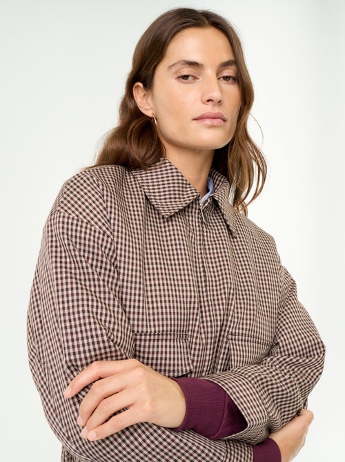 Veste fluide avec ouverture zippée - Kiabi
