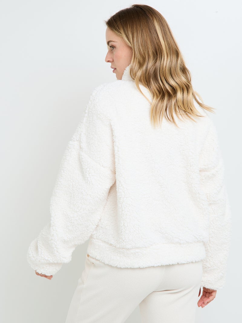 Veste fourrure Floral - RougeGorge Lingerie Ecru - Kiabi