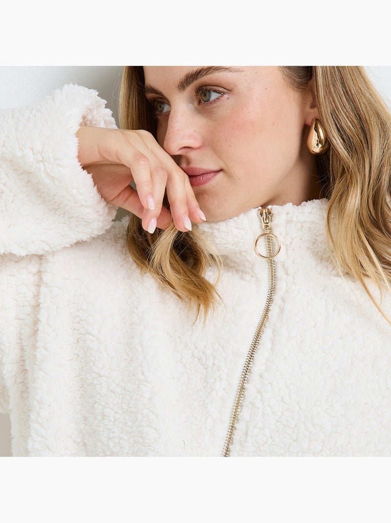 Veste fourrure Floral - RougeGorge Lingerie Ecru - Kiabi