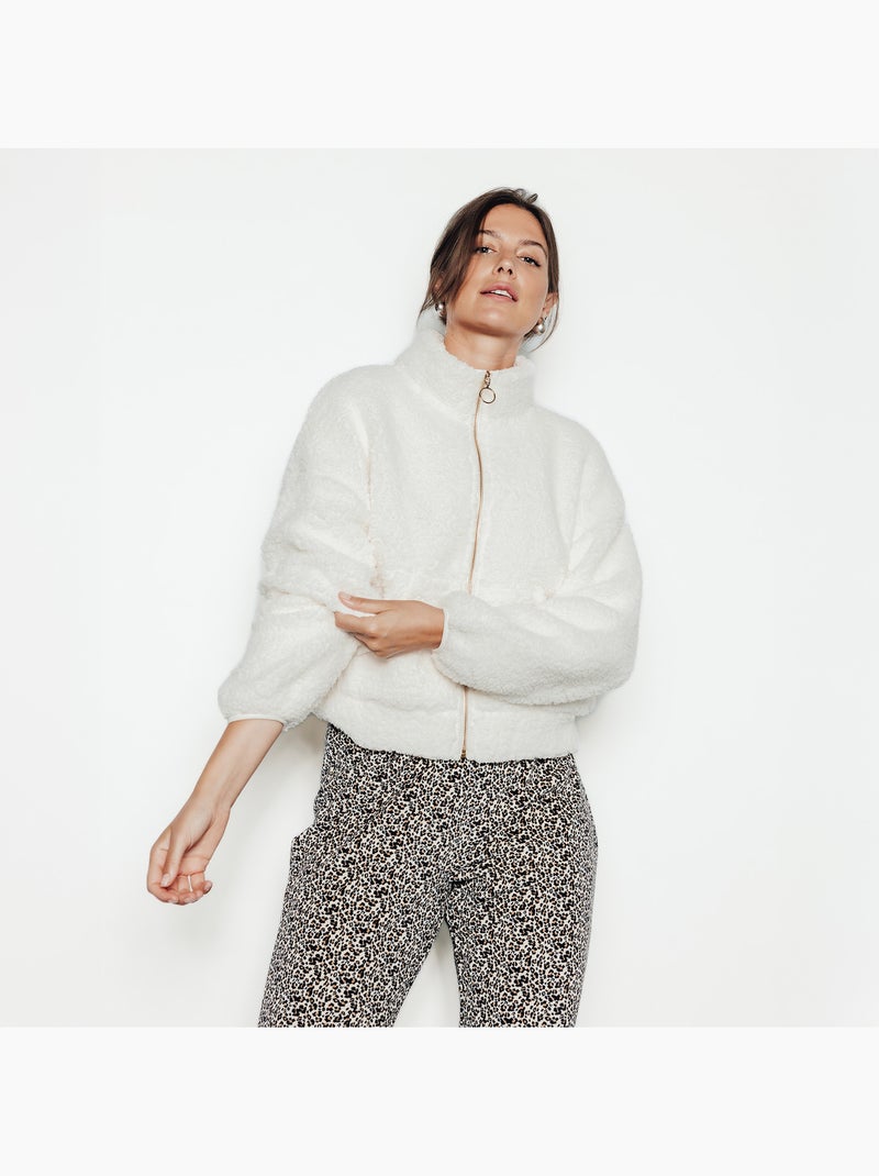 Veste fourrure Floral - RougeGorge Lingerie Ecru - Kiabi