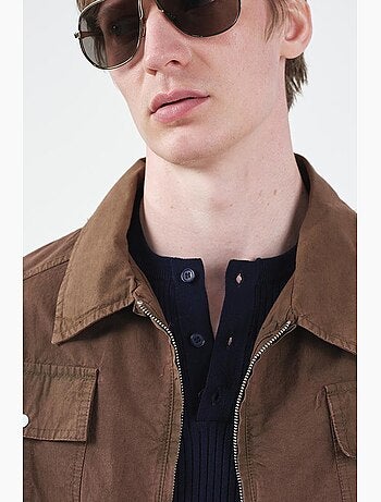 Veste gabardine coton poche giesto