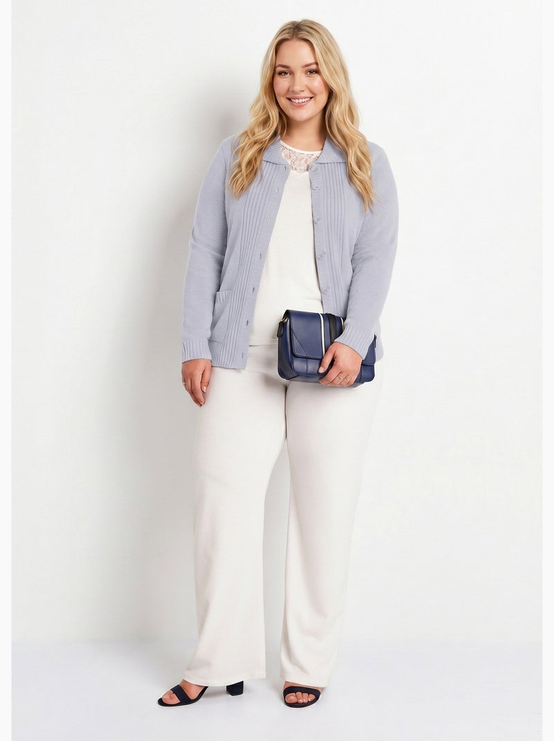Veste gilet court épais - Afibel Argent - Kiabi