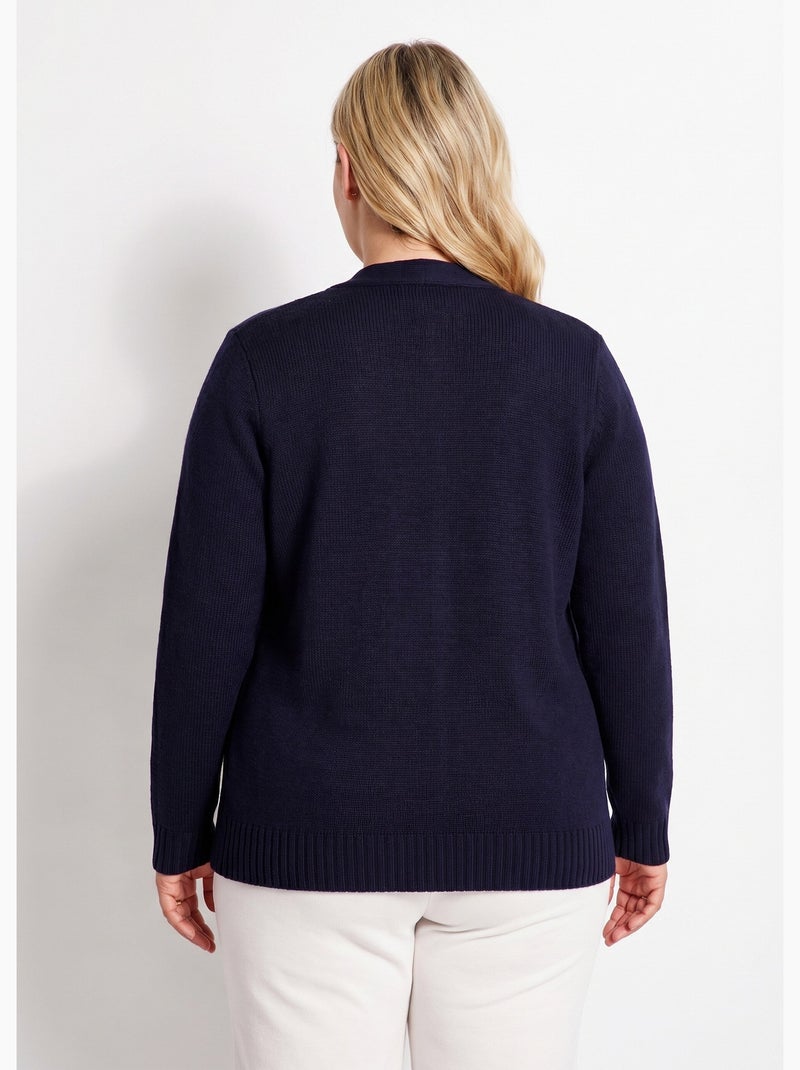 Veste gilet court épais - Afibel Bleu marine - Kiabi