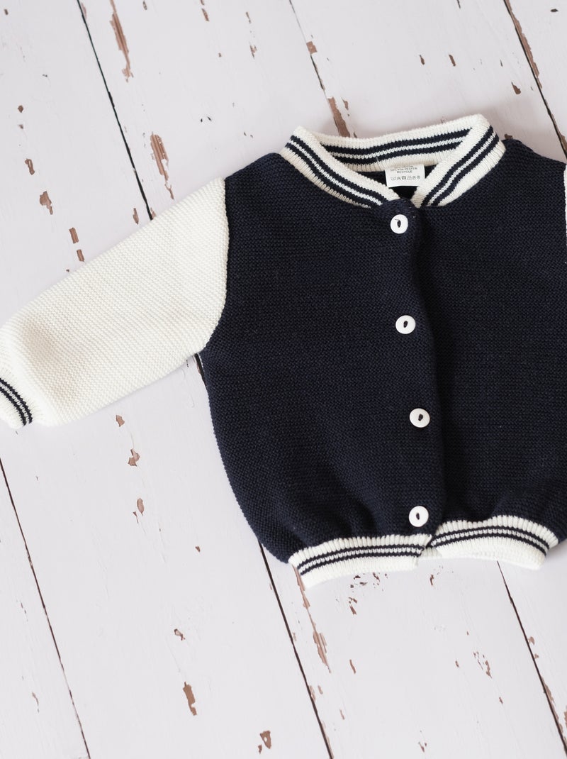 Veste grand bébé bombers Blanc Rose - Kiabi