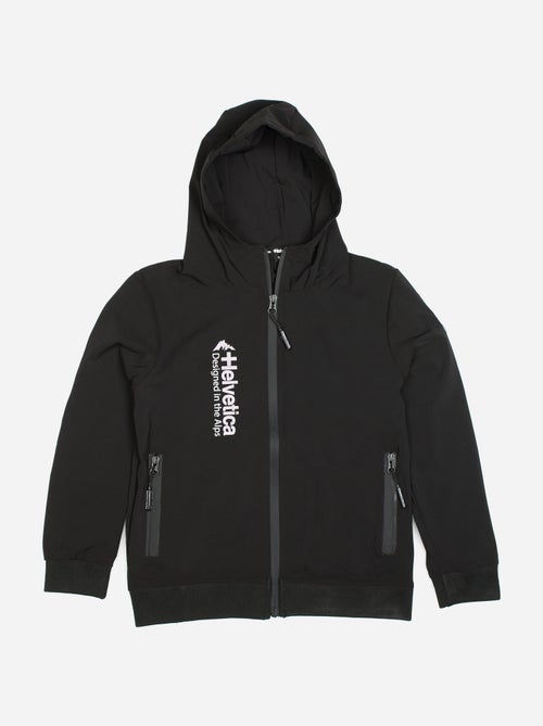 Veste Helvetica zippé à capuche - Kiabi