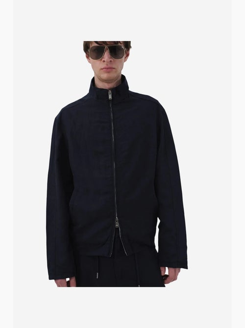 Veste homme unie en tissu tissé, col zippé giesto - Kiabi Veste homme unie en tissu tissé, col zippé giesto - Kiabi
