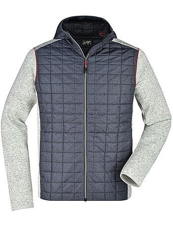 Veste hybride motif/style chiné - james and nicholson