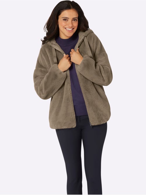 Veste Imitation Fourrure Allure Tendance - Taille Standard - Witt - Kiabi