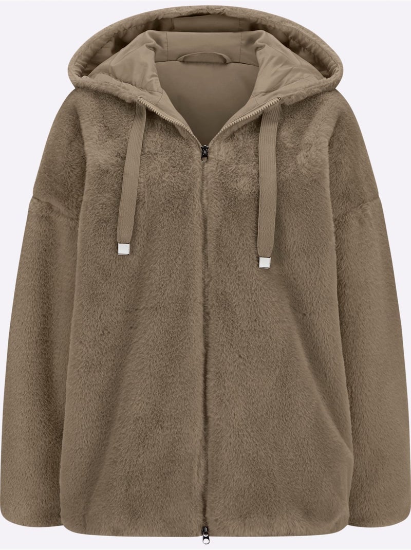 Veste Imitation Fourrure Allure Tendance - Taille Standard - Witt Ivoire - Kiabi