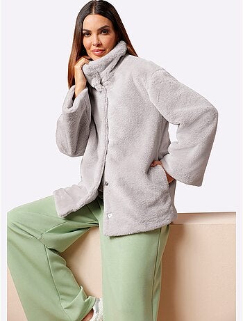 Veste Imitation Fourrure Imitation Fourrure De Qualité - Taille Standard - Helline