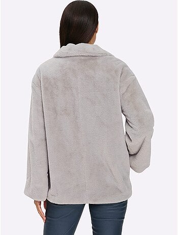 Veste Imitation Fourrure Imitation Fourrure De Qualité - Taille Standard - Helline