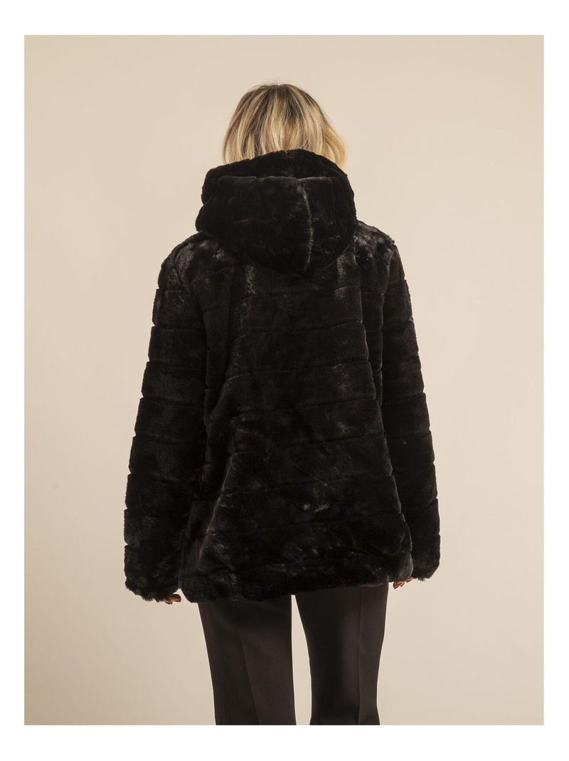 Veste imitation fourrure UDONA Noir - Kiabi