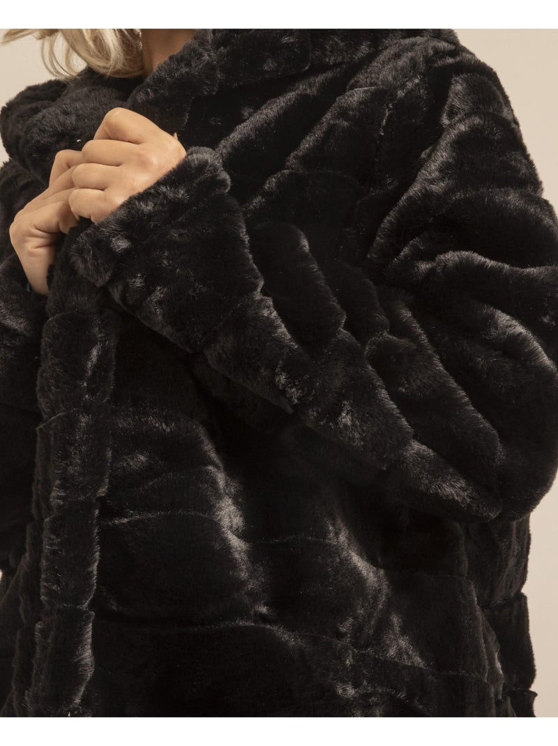 Veste imitation fourrure UDONA Noir - Kiabi